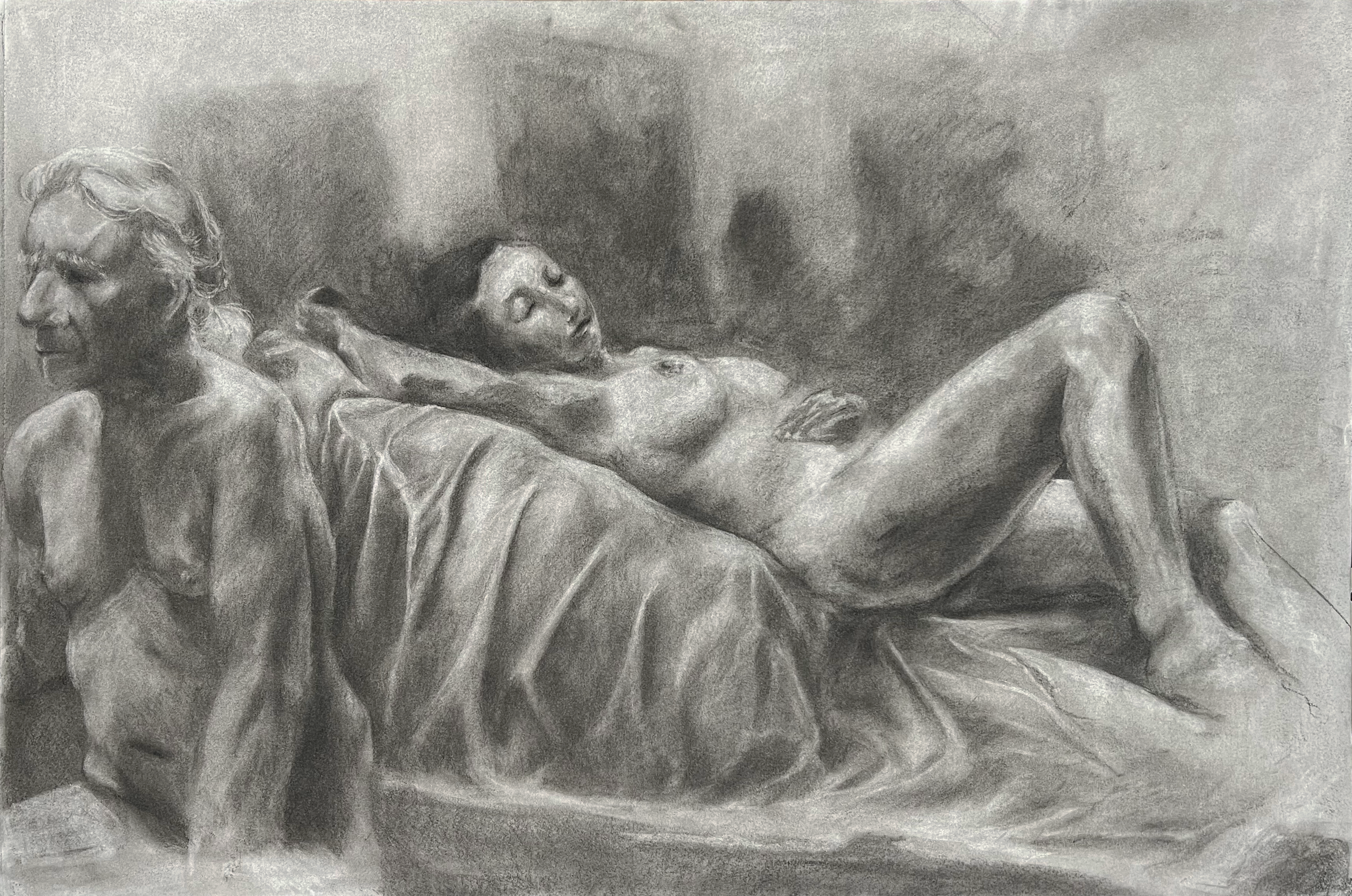 Stiff Life of Two Figures